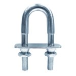 U-bout met 2 contraplaten en breekmoeren