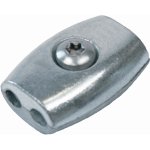 Eivormige staaltouwklem