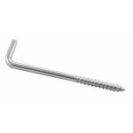 Screw hooks with wooden thread