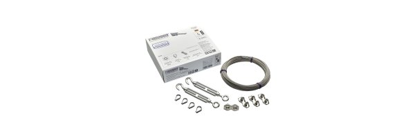 Staaltouwset maat S, M, L, XL, 2/3/4mm