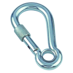 Snap hook with safety nut and thimble