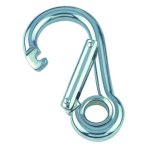 Karabinerhaken mit Spezialverschluss und Kausche