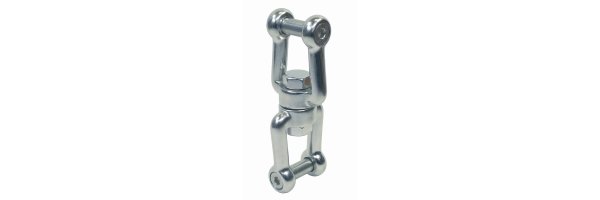 Fourche-fourche à manille pivotante avec douille hexagonale