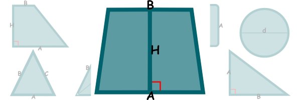 Wohnnetz - Liegenetz - gleichschenkliges Trapez