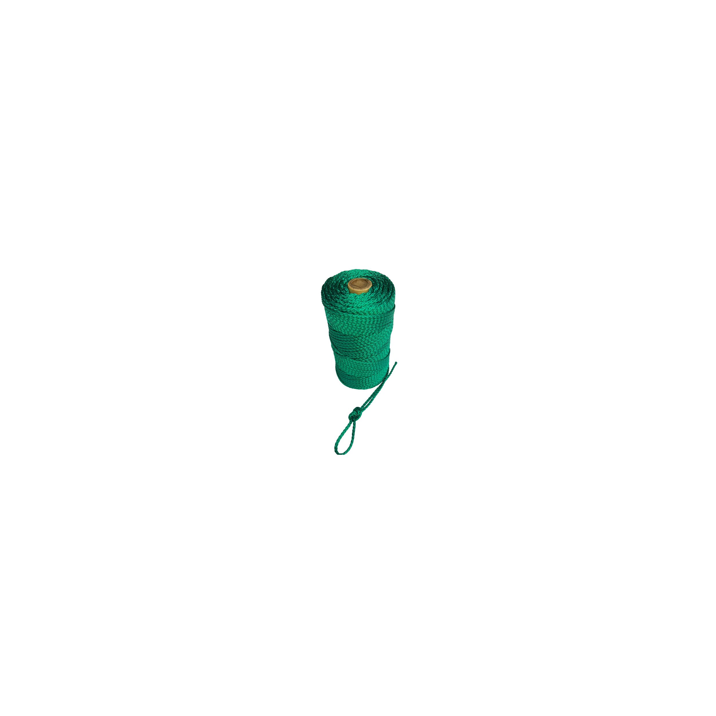 PP gevlochten touw Ø 3 - 6 mm - diverse kleuren - 100 meter op een spoel Ø 4 mm-groen