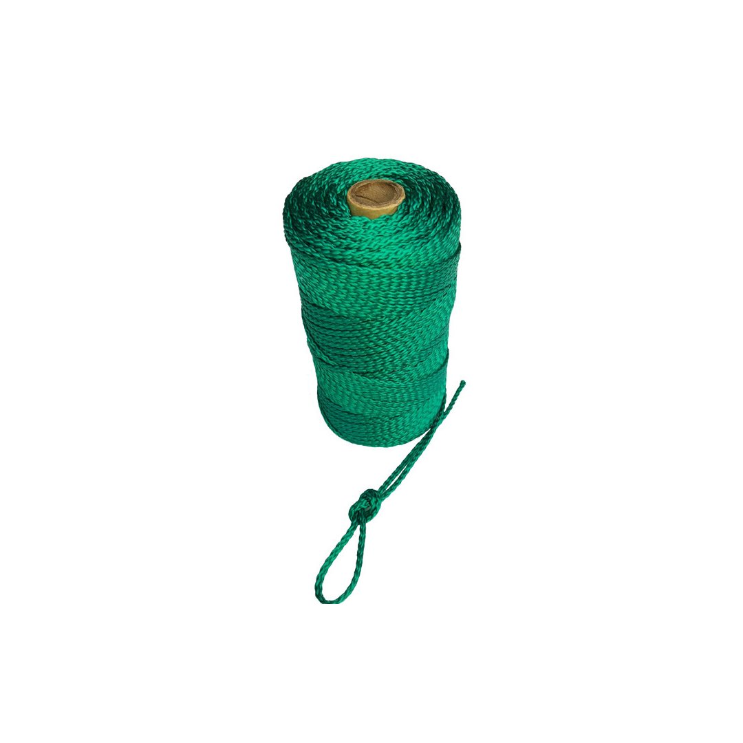 PP gevlochten touw Ø 3 - 6 mm - diverse kleuren - 100 meter op een spoel Ø 4 mm-groen