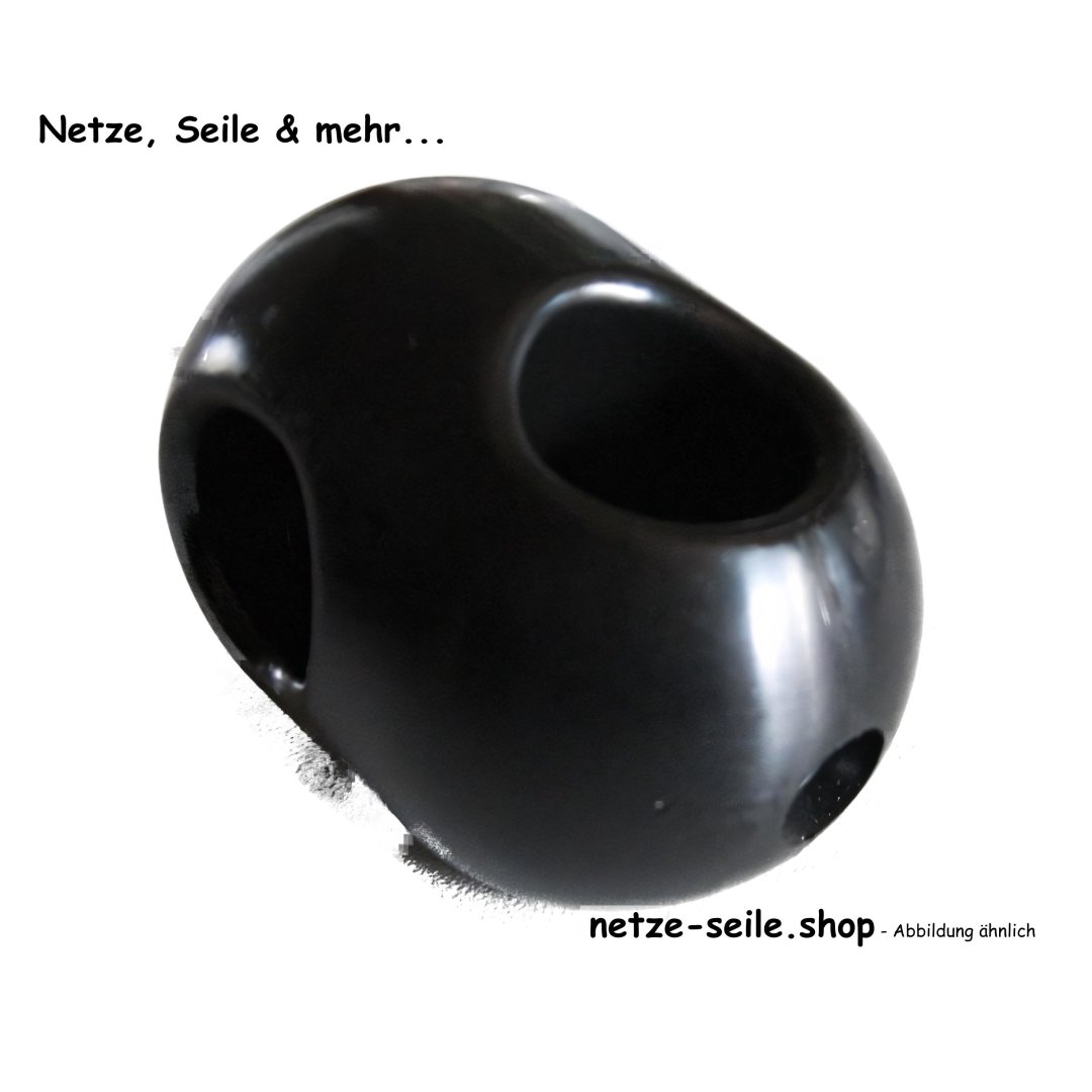 Connecteur transversal pour cordes Connecteur pour nœuds en plastique 1 pièce pour cordes de Ø 16 mm schwarz