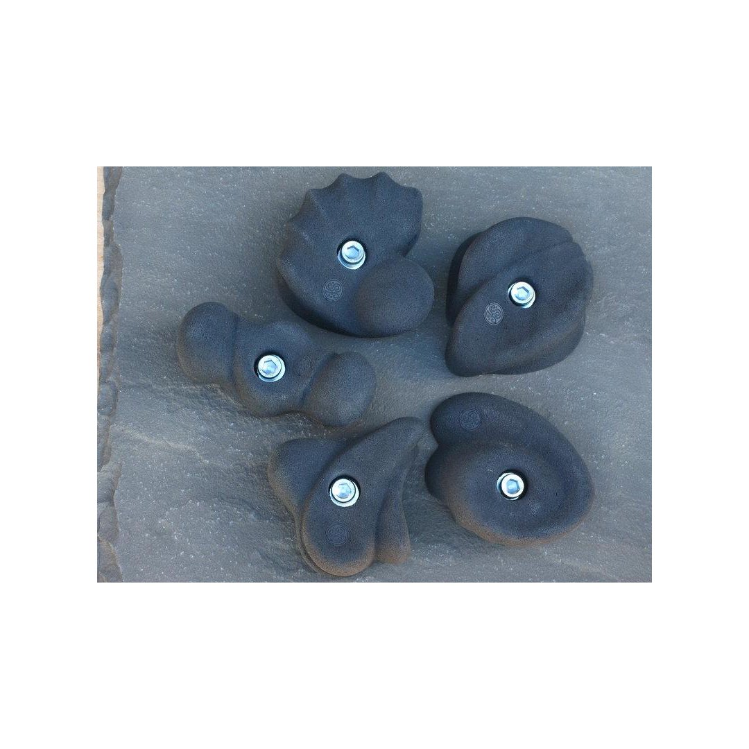 Klettergriff-Set Gornergrat 5-teilig Blau