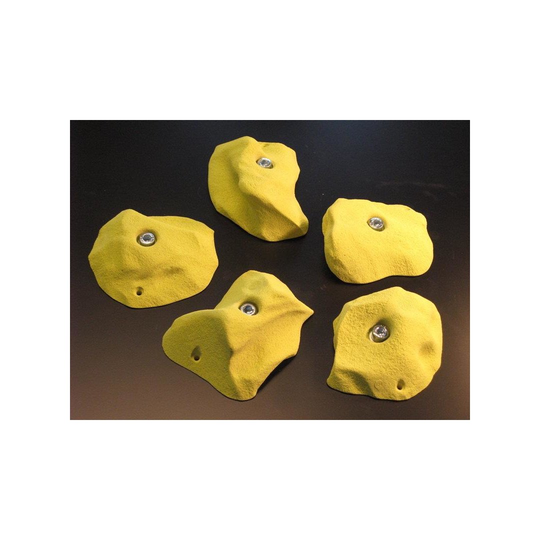 Klettergriff-Set Klammspitze 5-teilig Sandstein ( braun beige)