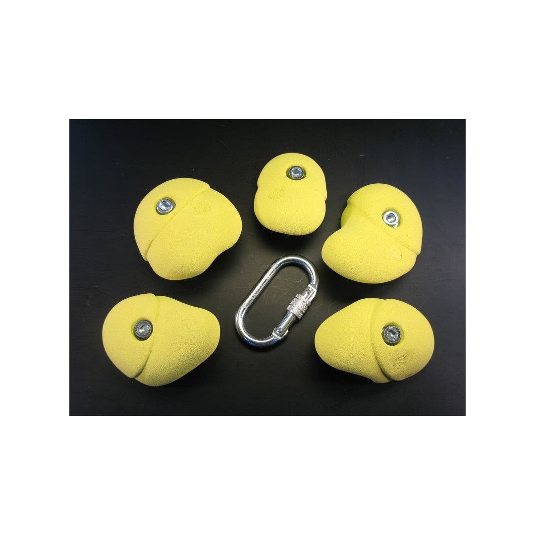 Klettergriff-Set Veleta 5-teilig Rot