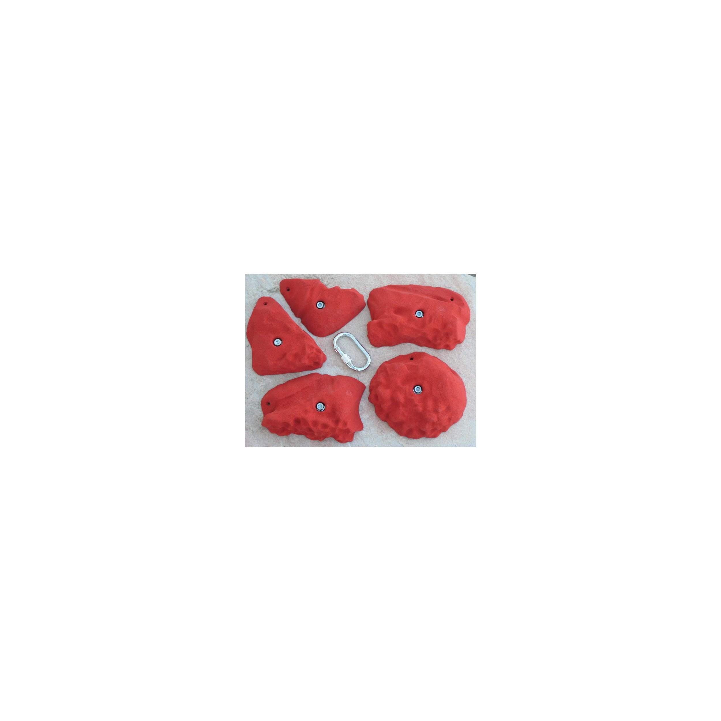 Klettergriff-Set Carega 5-teilig Gelb