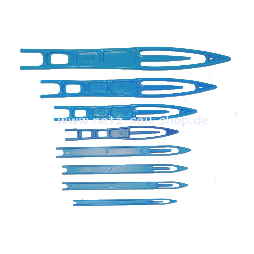 Netznadel- Set, Typ HE, blau,  Größen  8 bis 14 mm