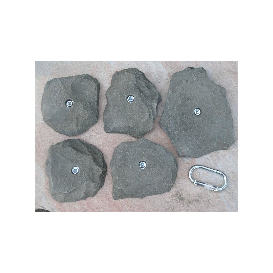 Klettergriff-Set Salve 5-teilig Schwarz