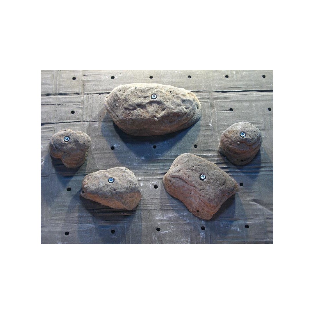 Klettergriff-Set Brand 5-teilig  XXXL Orange