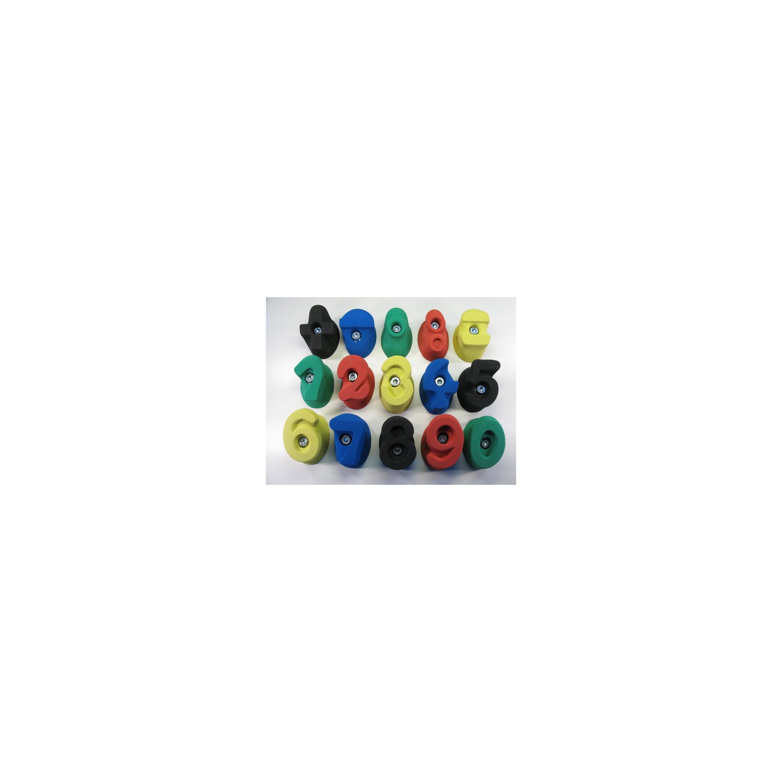 Klettergriff-Set Mathematik - 15 tlg. Blau