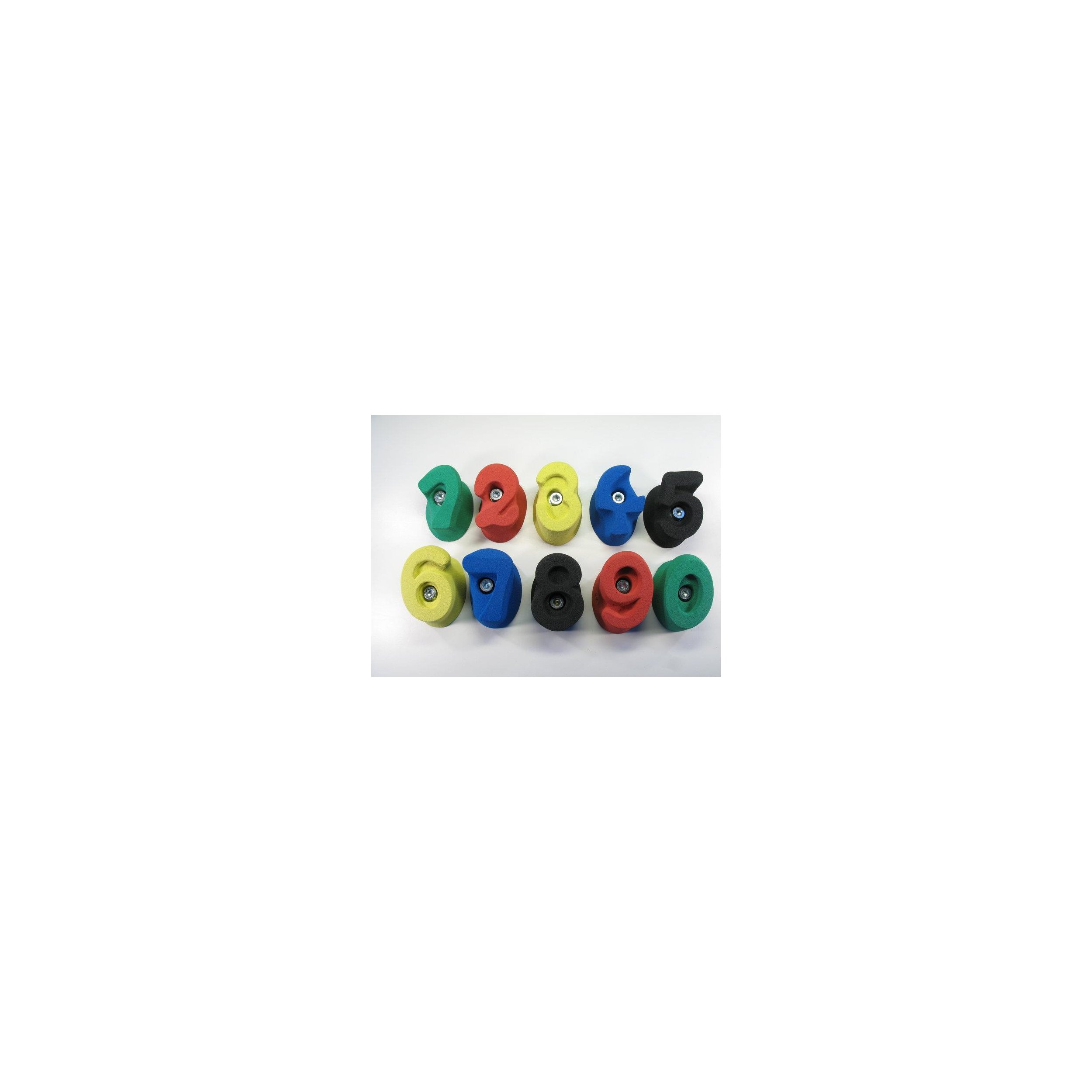 Klettergriff-Set Zahlen - 10 tlg. Violett