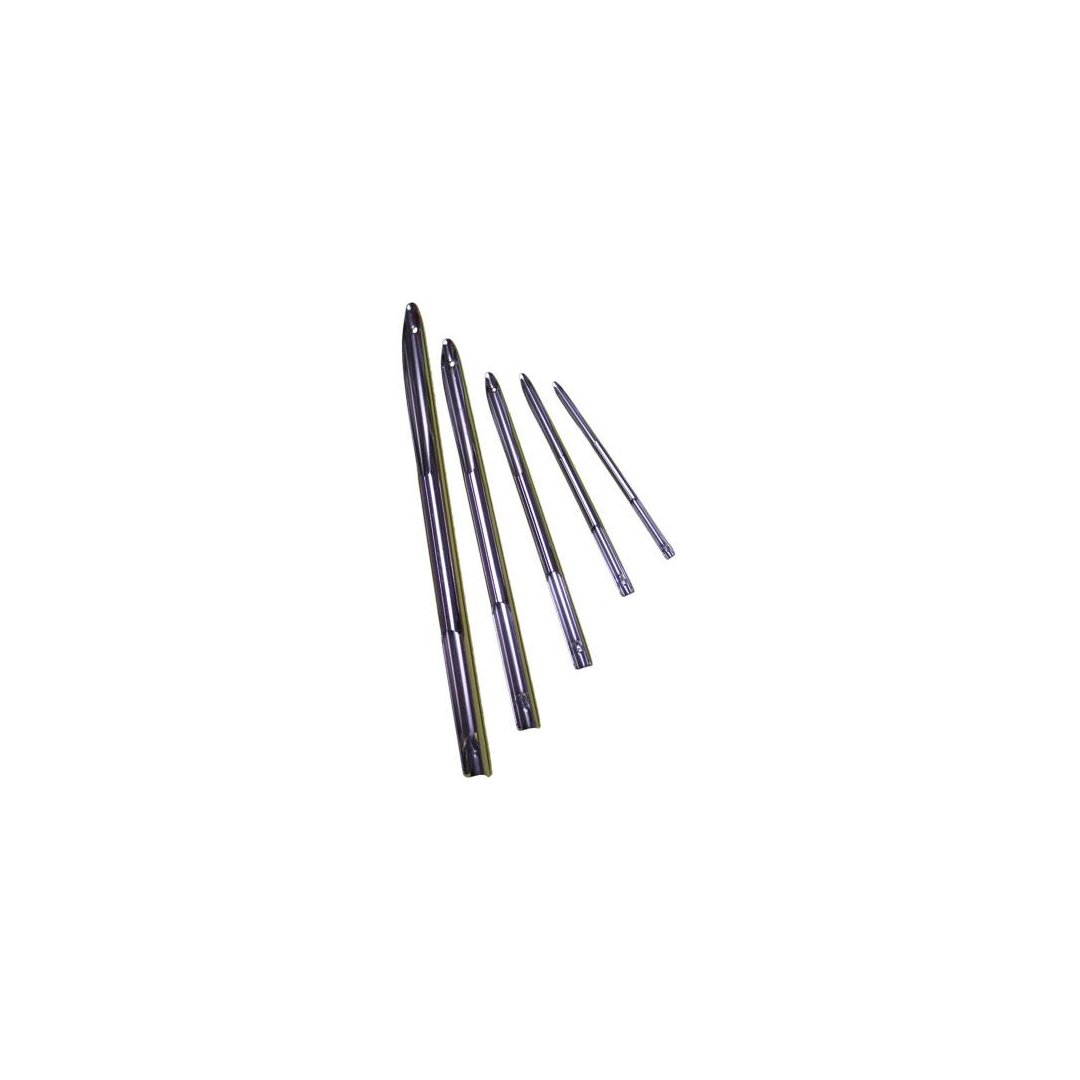 Splitsnaaldenset voor holle vlecht 4-14mm | roestvrij staal