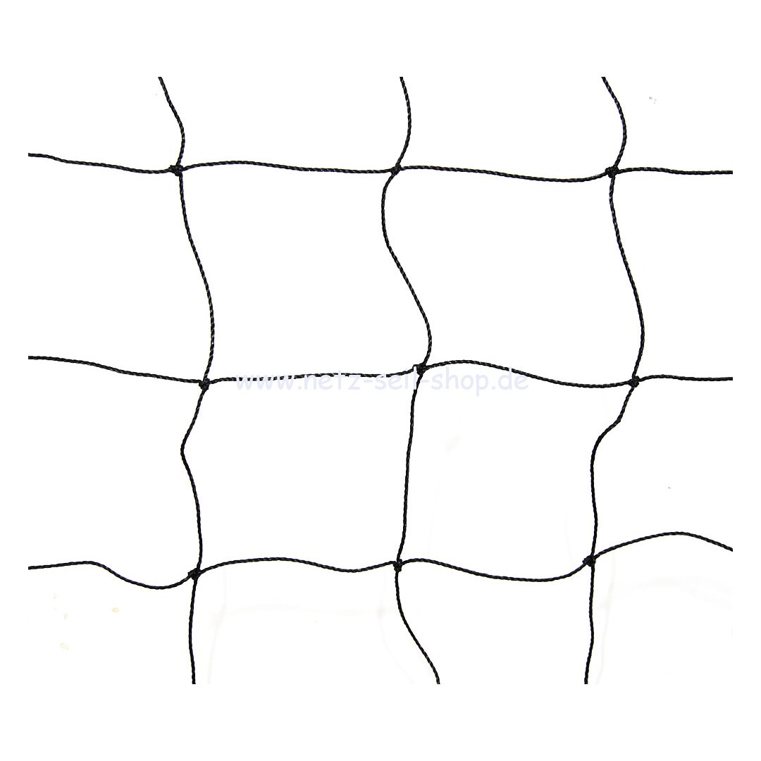 PE net Ø 1,8 mm yarn thickness, # 100 mm mesh size, knotted, width 9 meters