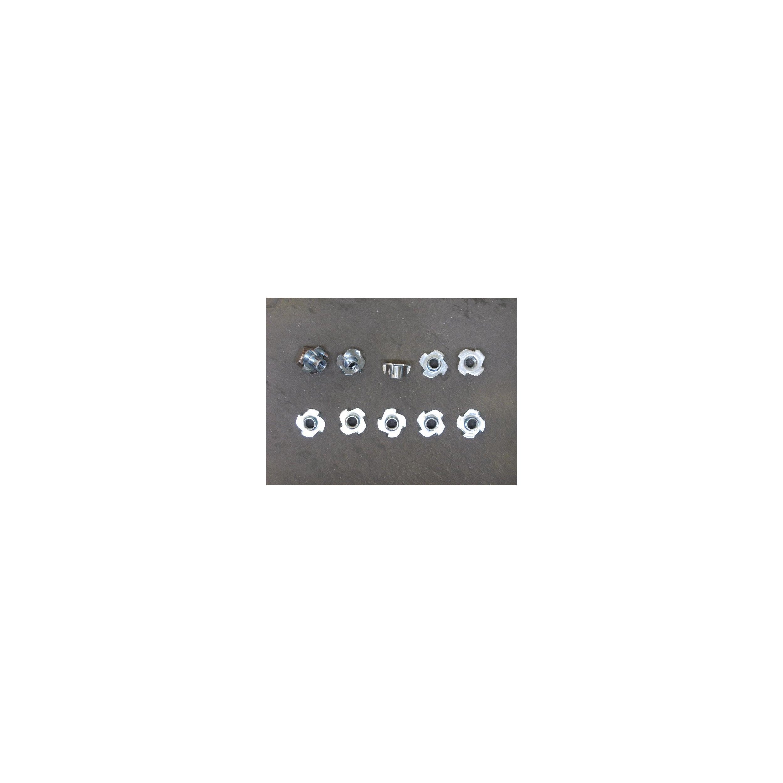 Einschlagmuttern M10 zur Holzwandmontage 10 - Pack