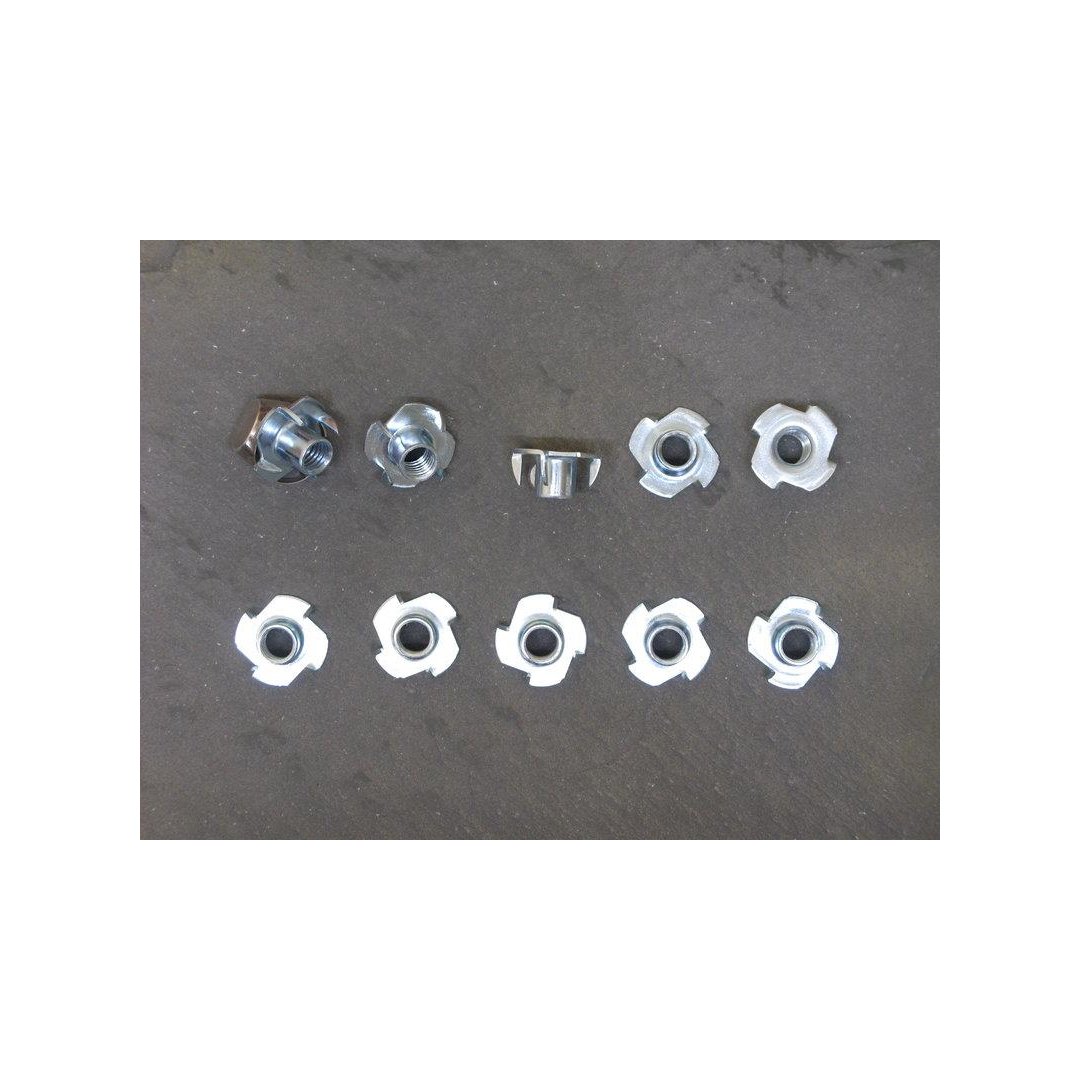 Einschlagmuttern M10 zur Holzwandmontage 10 - Pack