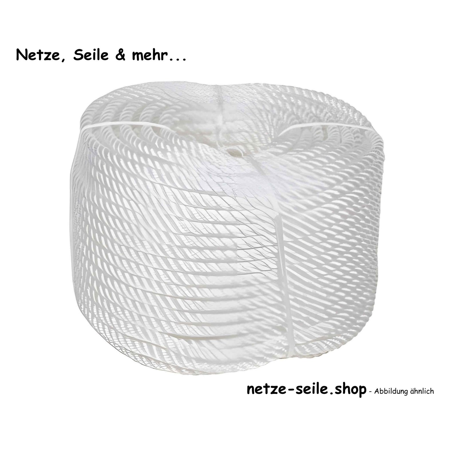 Ø 20mm - PE-Tau - 4fach geschlagen - 100 Meter weiss
