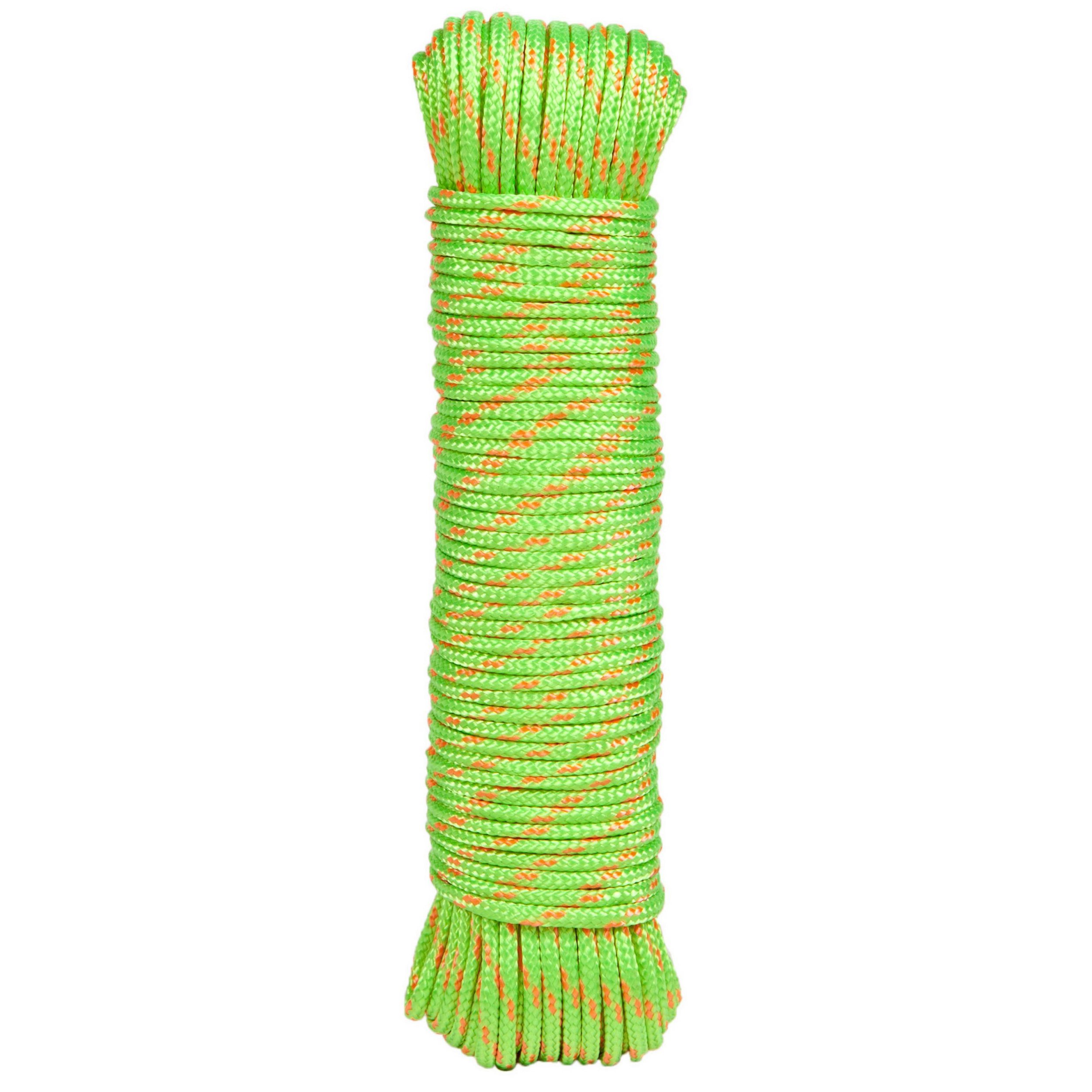 PES-Flechtleine Ø 3 mm - verschiedene Farben  - 25 Meter auf Spule neon grün