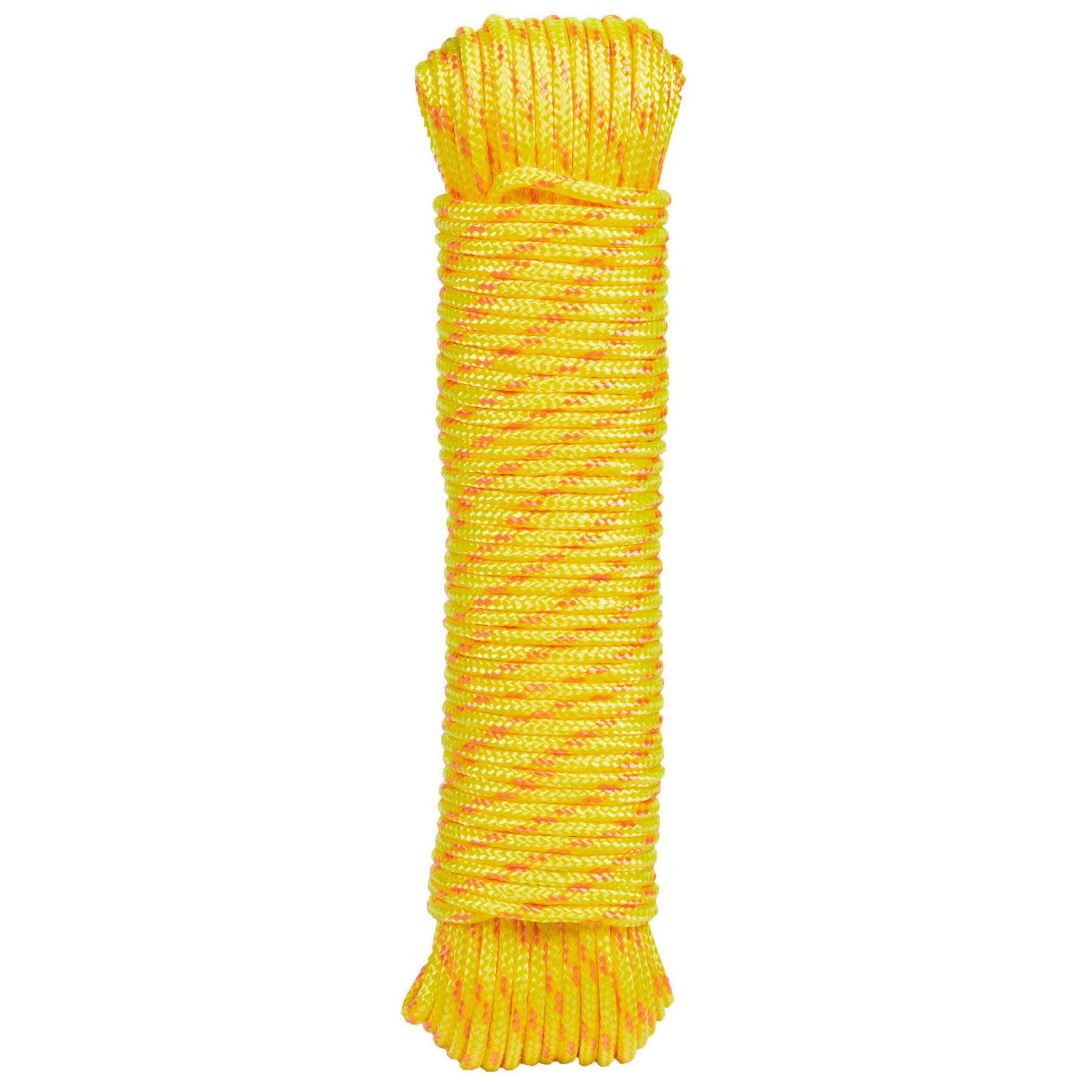 PES-Flechtleine Ø 3 mm - verschiedene Farben  - 25 Meter auf Spule neon gelb