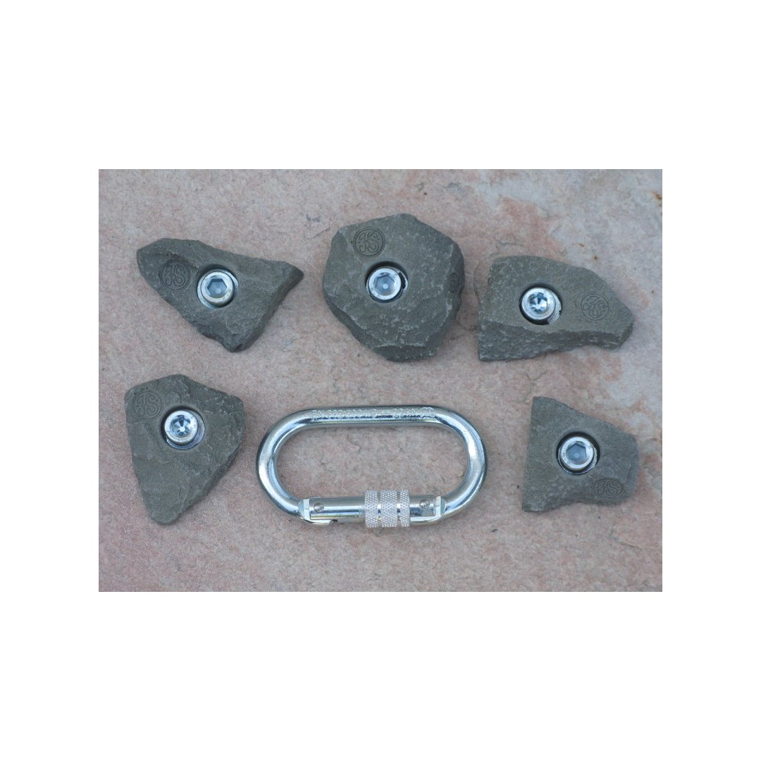 Klettergriff-Set Schlern 5-teilig Blau