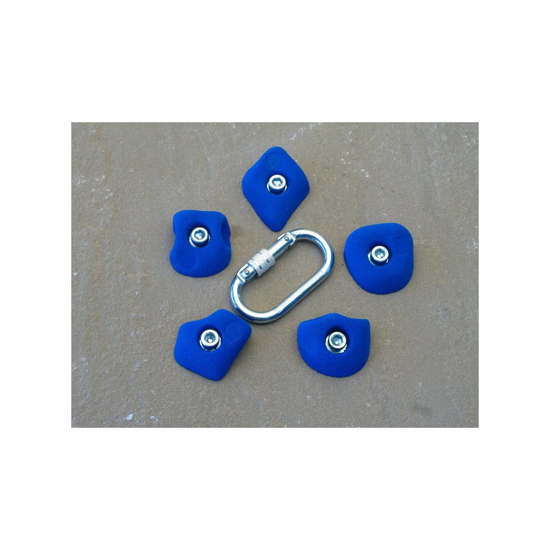 Klettergriff-Set Emmet 5-teilig Grau