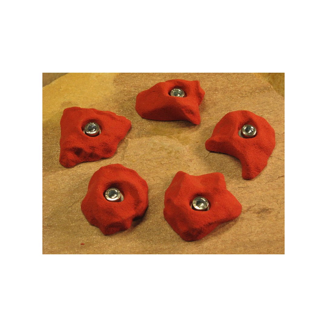 Klettergriff-Set Sagzahn 5-teilig Orange