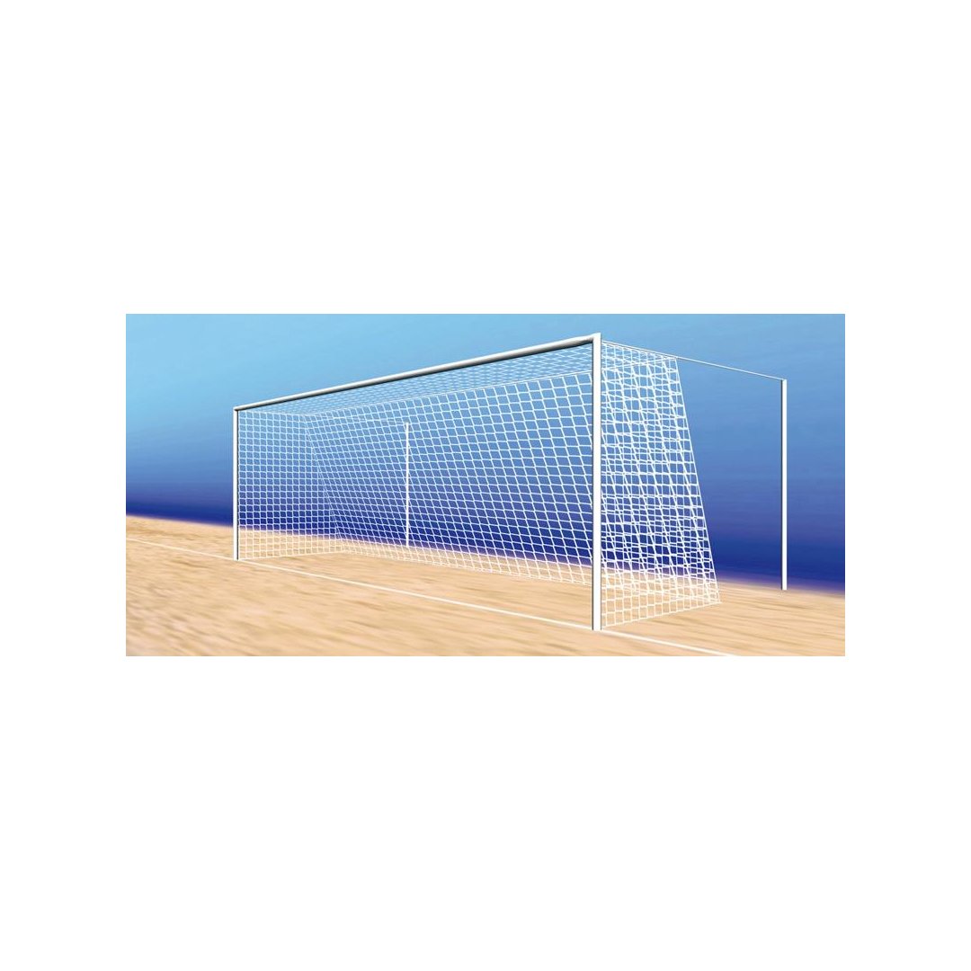 Fußballtornetz 7,50 x2,50x0,80x2,00m, Maschenweite # 120mm