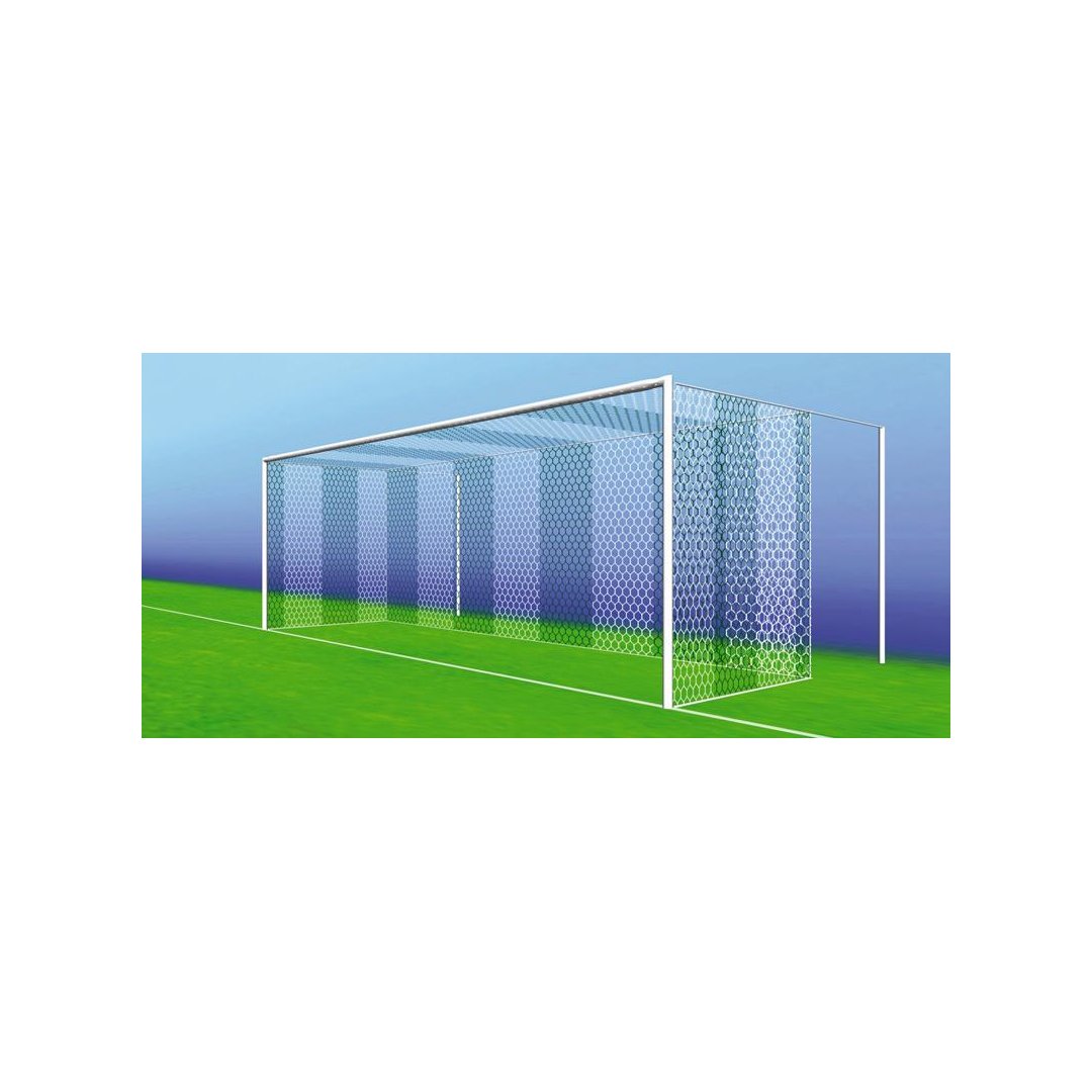 Fußballtornetz 5,15x2,05x1,00x1,00m, Maschenweite # 100mm