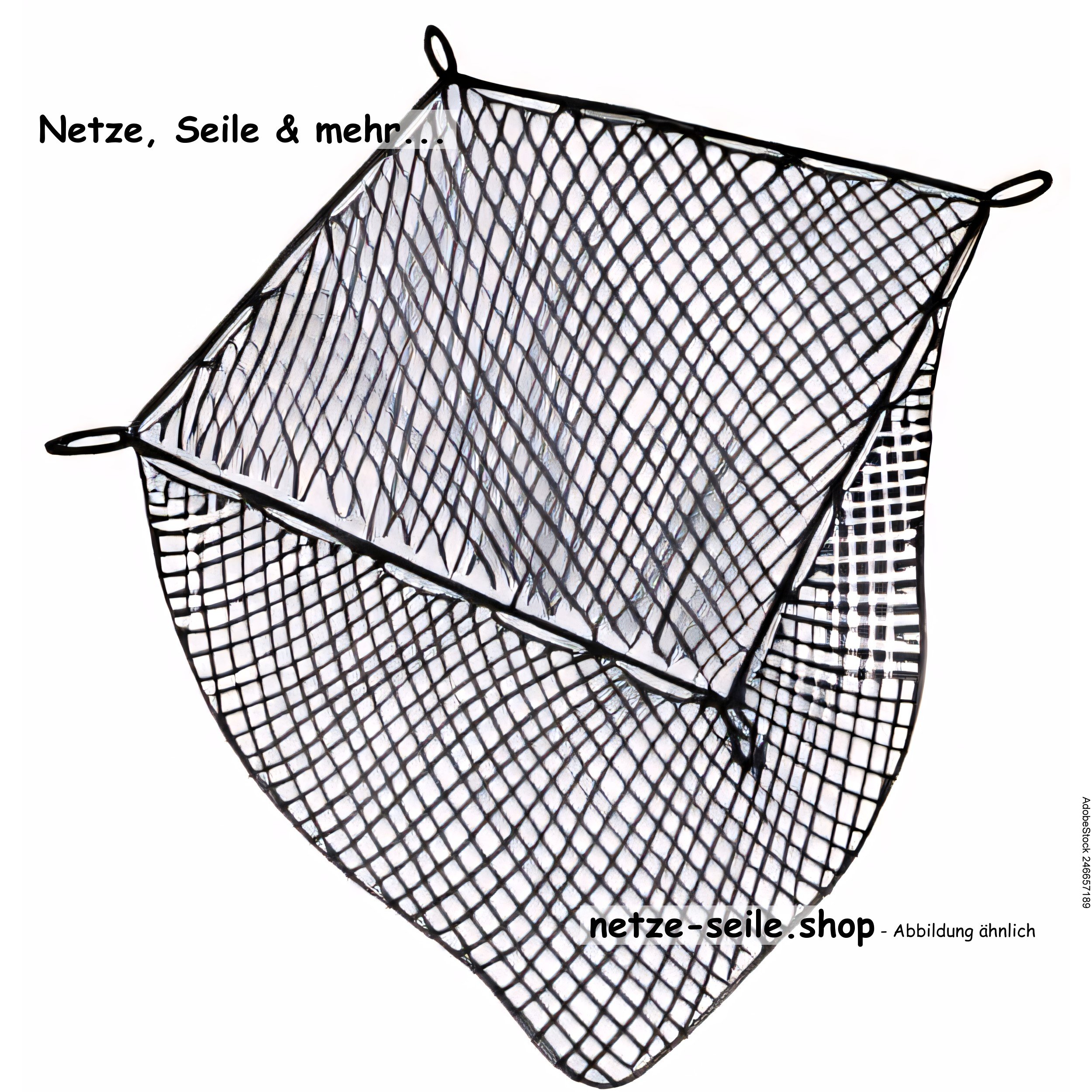 Hanging net 100mm x 150mm side length, approx. 80mm depth