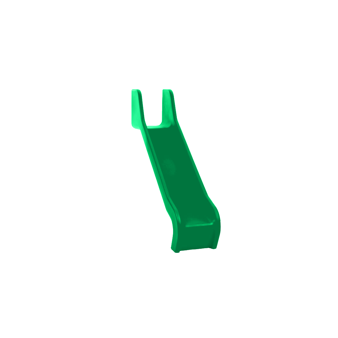 One-piece polyethylene slides - various platform heights & colours