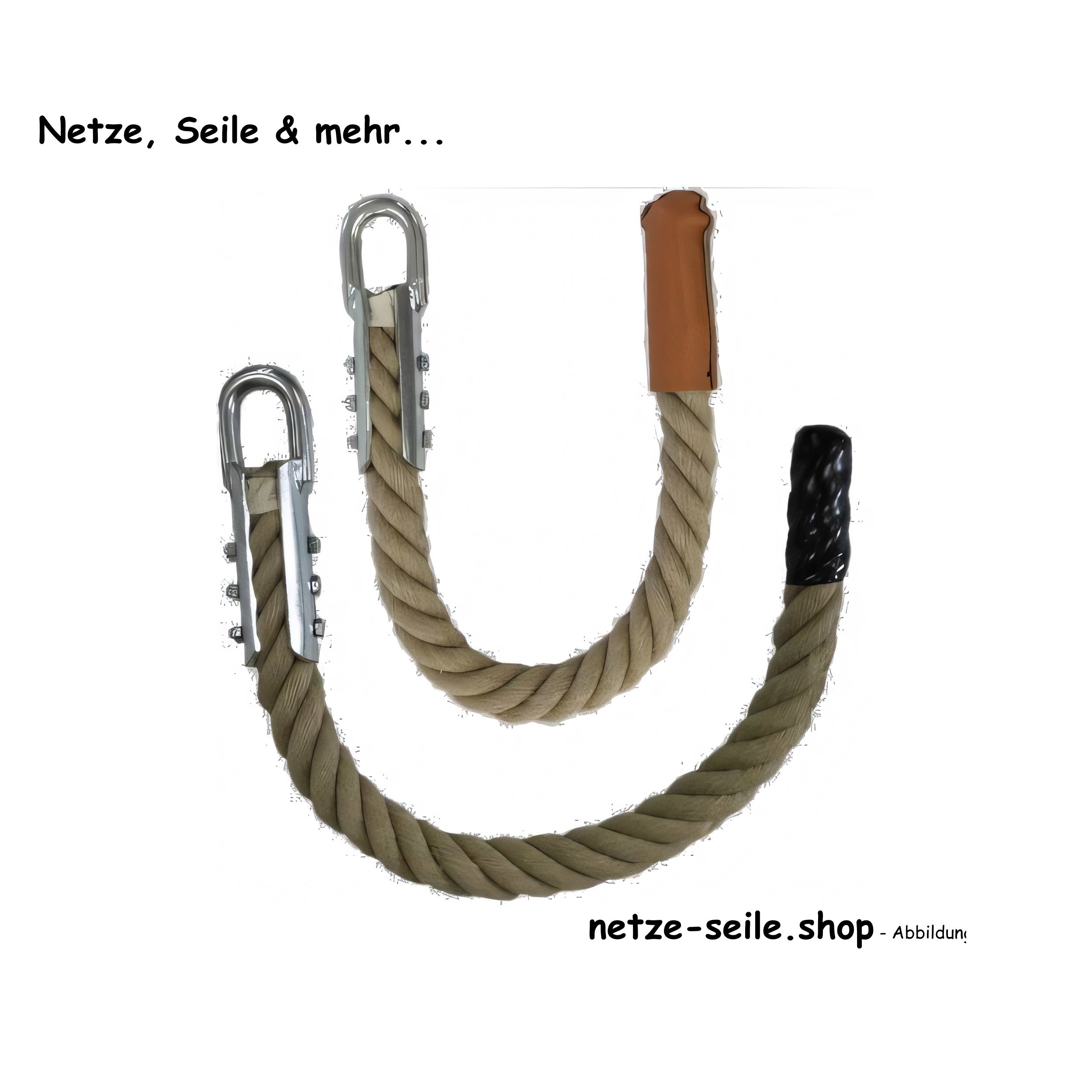 Klettertau für den Innenbereich aus Ø 33 mm Langhanf