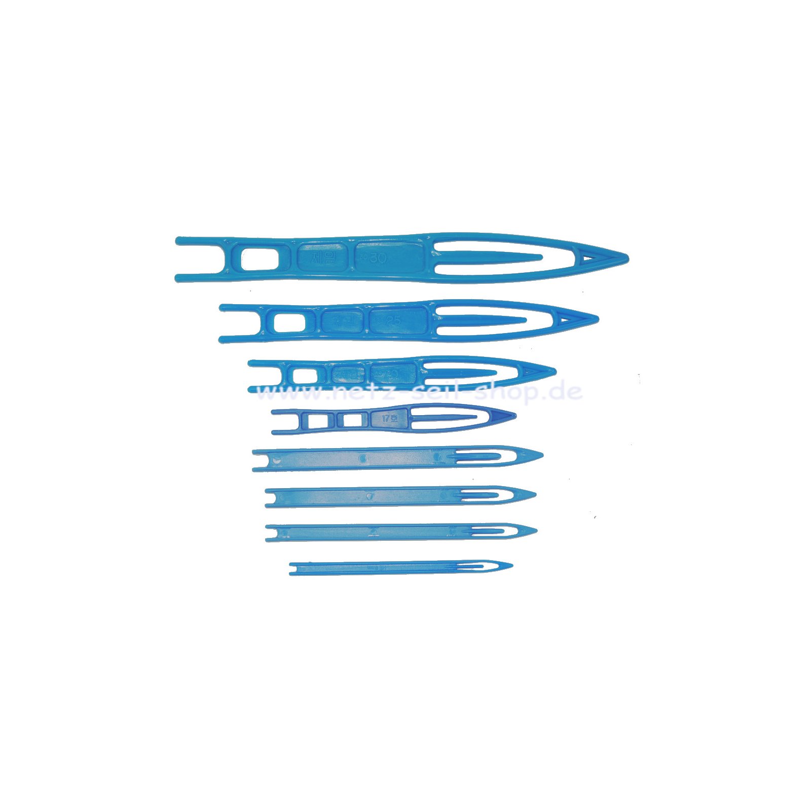 Aiguille à filet, type HE, bleue, taille 8 x 140 mm