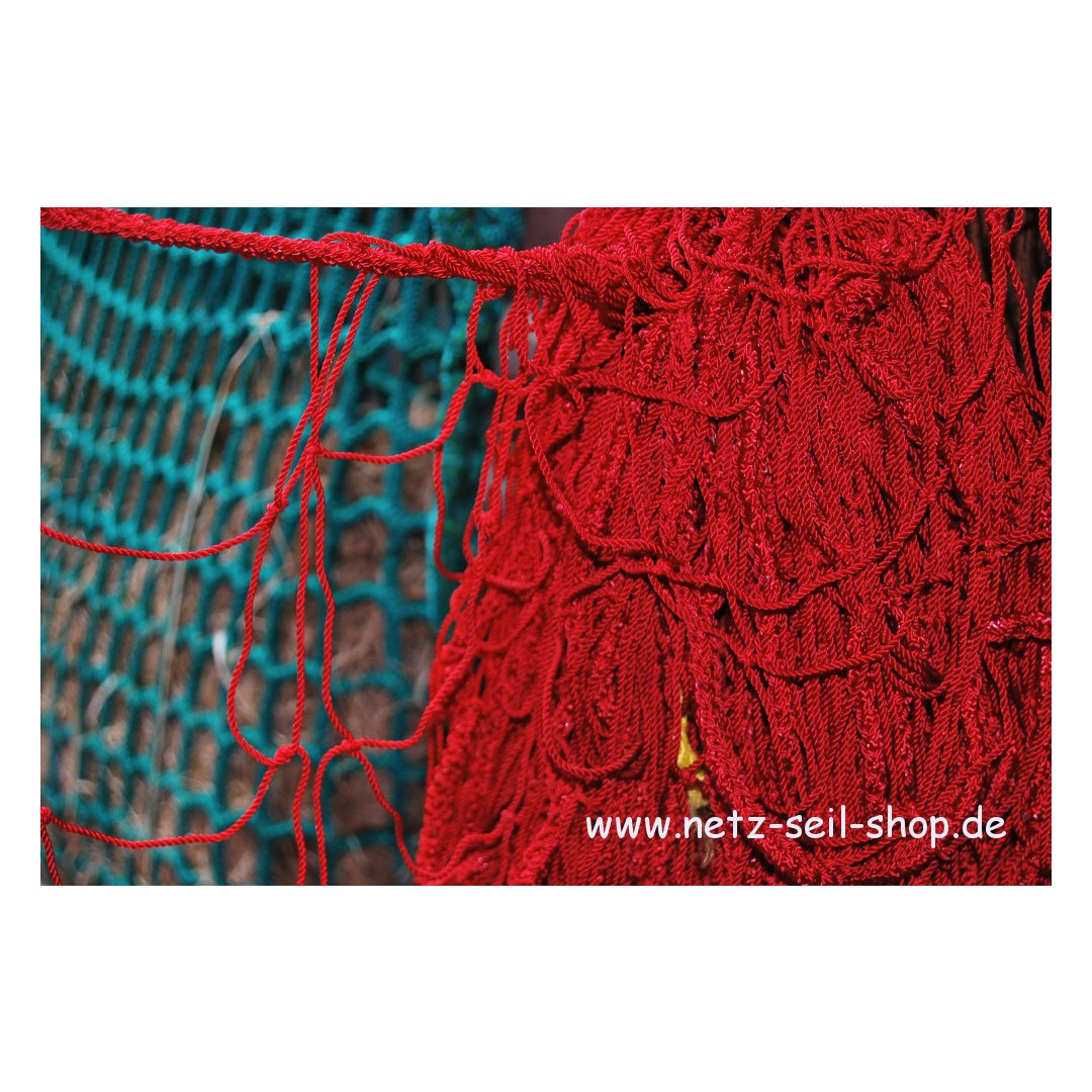 Nylonnetz, 100mm Masche, 0,90 x 19,00m, Farbe rot