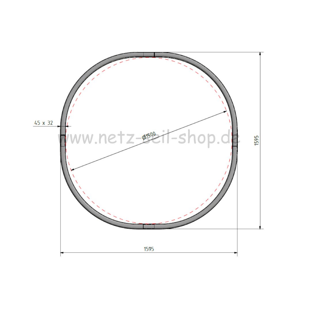 Hay net for round bales, 150 cm diameter, height 120cm, Ø 5 mm twine, # 60 mm mesh size.