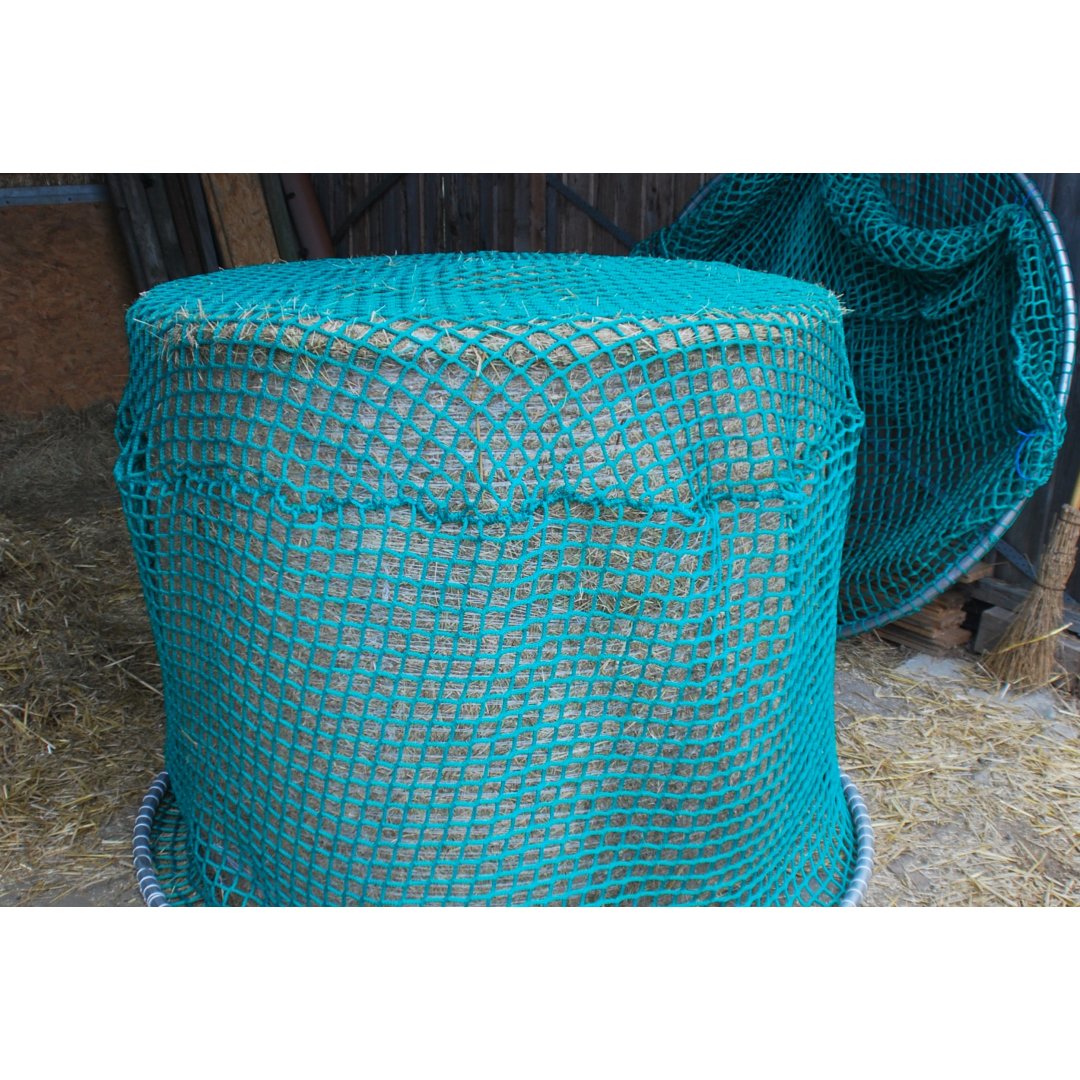 Hooinet voor ronde balen, diameter 160 cm, hoogte 120 cm, Ø 5 mm twijn, maaswijdte # 45 mm