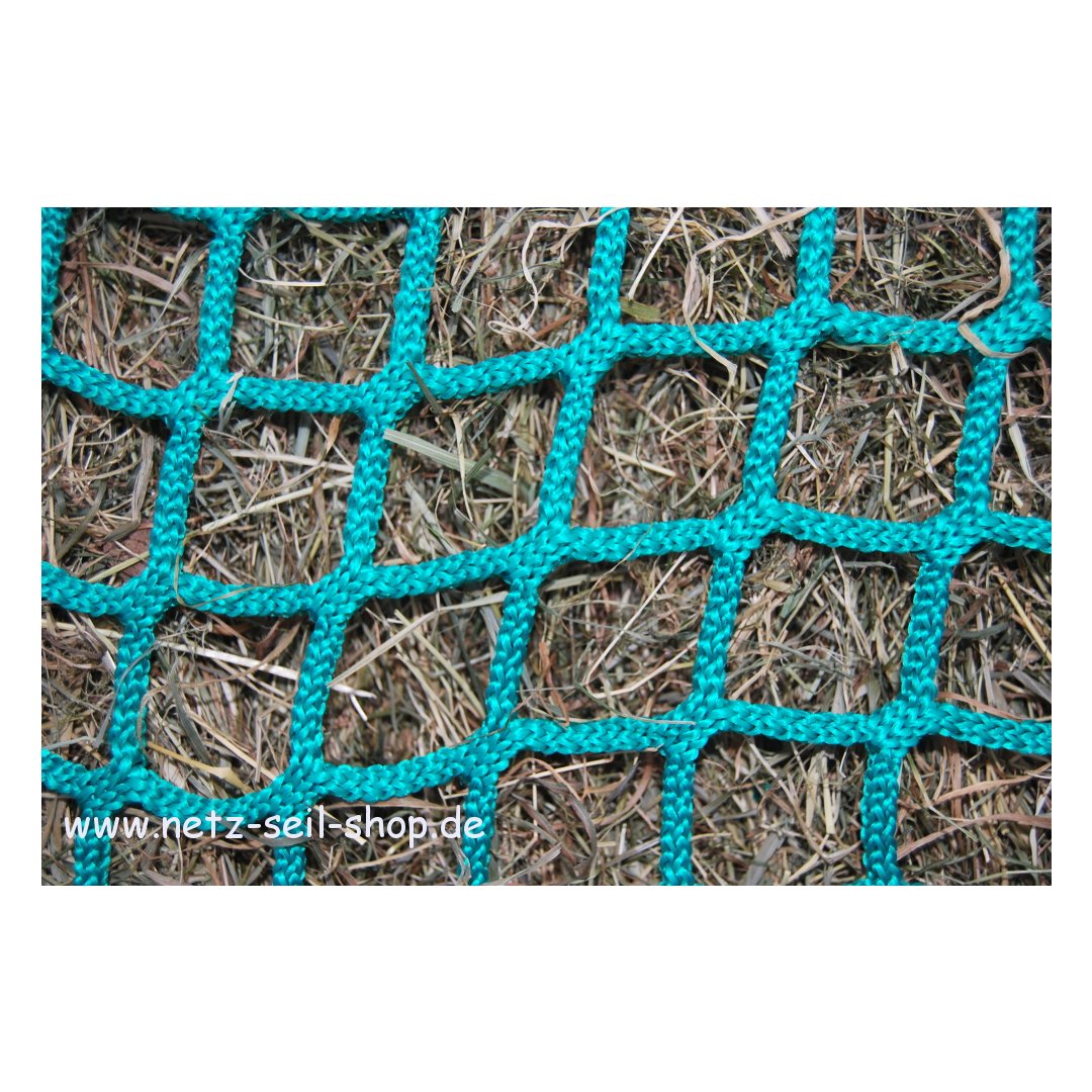 Hay net for round bales, 160 cm diameter, height 120cm, Ø 5 mm twine, # 100 mm mesh size.