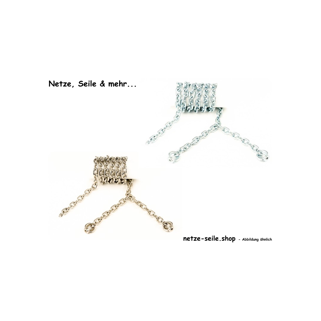 Zwenkketting met ringmoeren M8