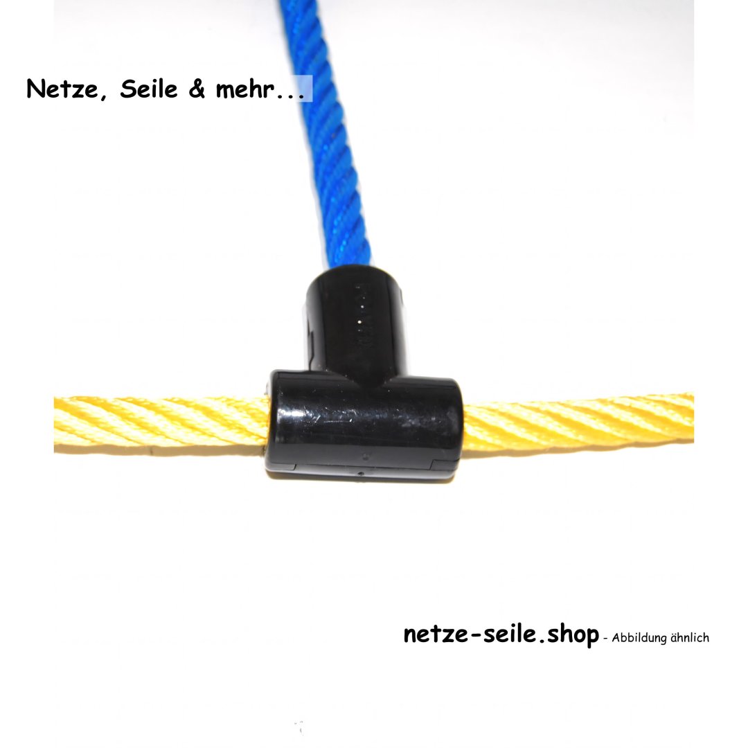 Poignée solide en corde dHercule de Ø 16 mm avec connecteur en T