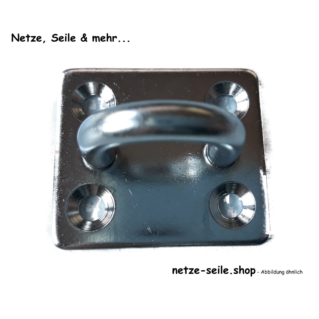 Augplatte 35mm x 6mm Edelstahl