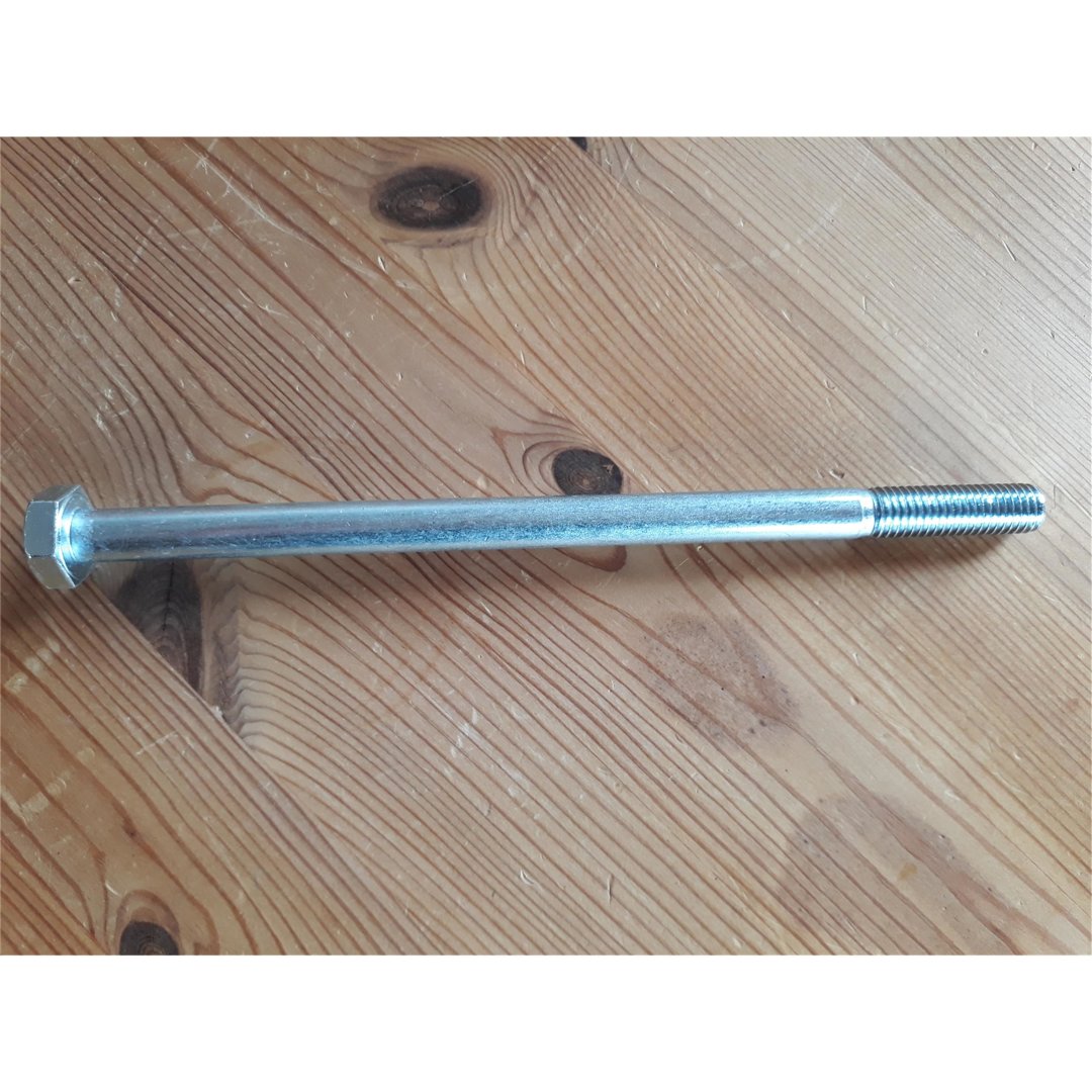 Sechskantschraube mit Schaft DIN 931 verzinkt M10x180mm