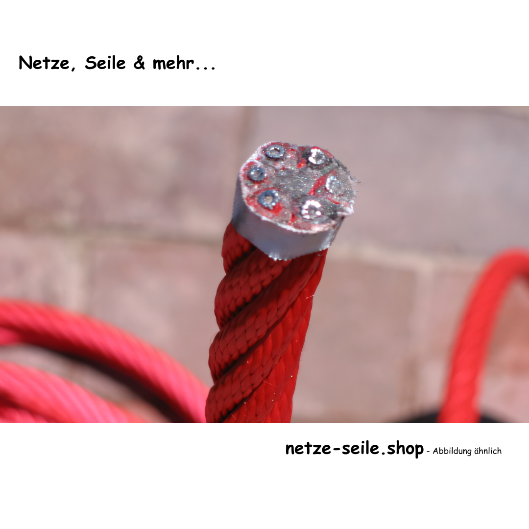Klimnet gemaakt van Ø 16 mm Hercules touw, # 350 mm maaswijdte met kogelknoop