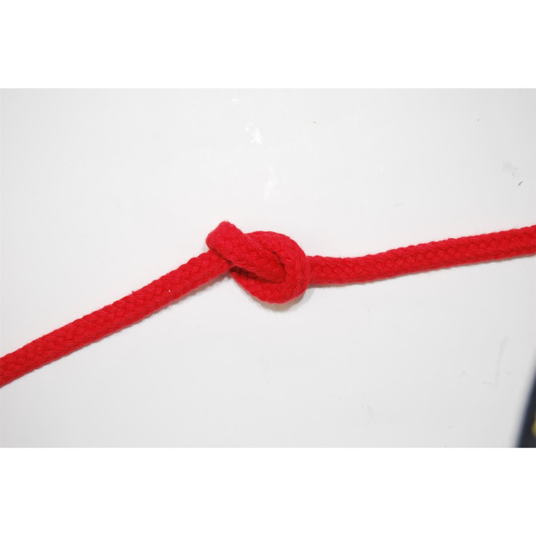 Cotton rope braided 8 mm hollow braided length 7.5 metres