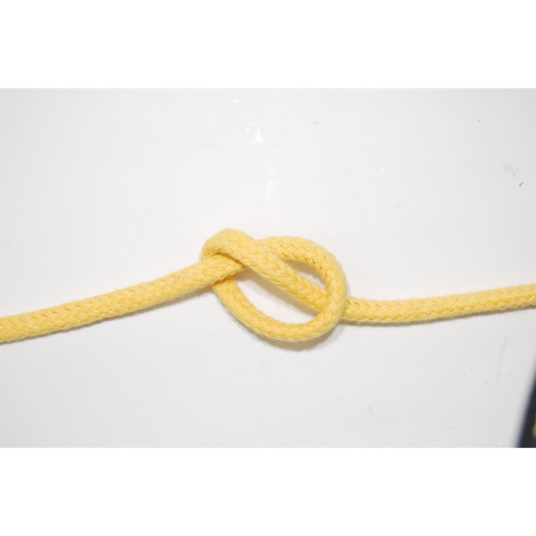 Cotton rope braided 8 mm hollow braided length 7.5 metres