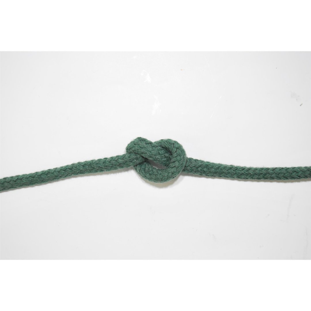 Cotton rope braided 8 mm hollow braided length 7.5 metres