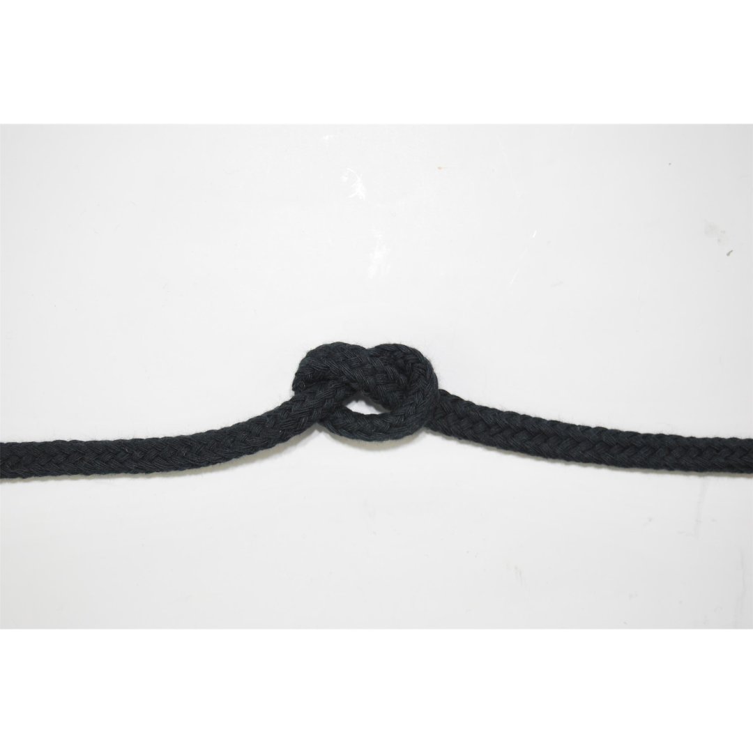 Cotton rope braided 8 mm hollow braided length 7.5 metres