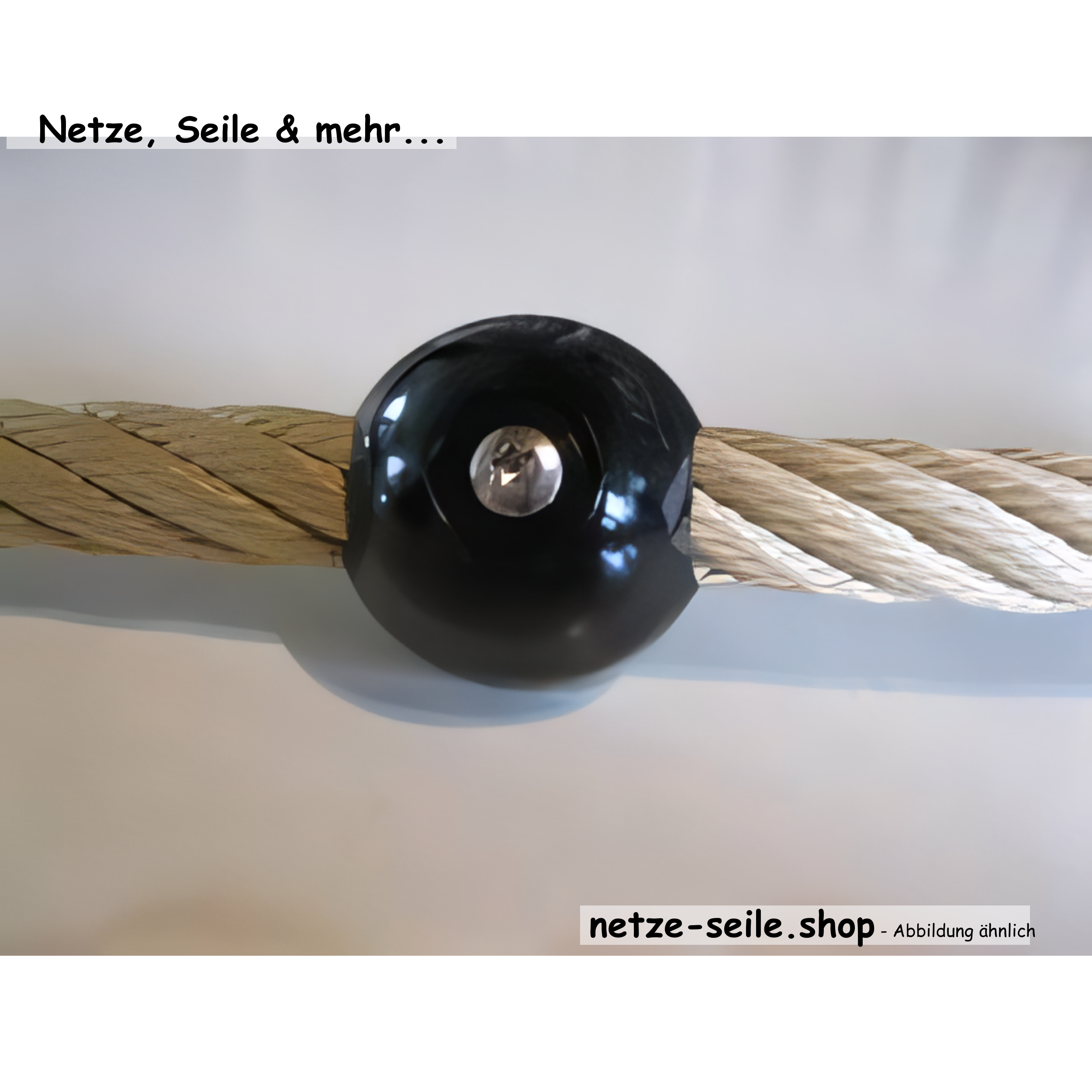 Demi-boule pour fixation de corde pour cordes de Ø 16 mm